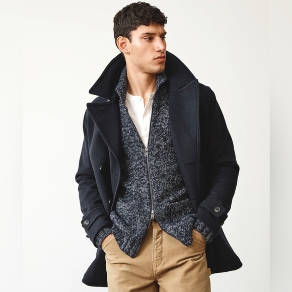 Todd Snyder Other - Todd Snyder Italian Wool Cashmere Peacoat Navy Blue Sz M Current Collection $900